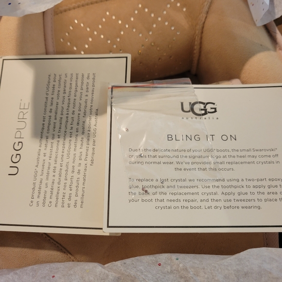 Ugg Classic Short Crystal Diamond Boots #400 ugg s/n 1014471 - Picture 16 of 17